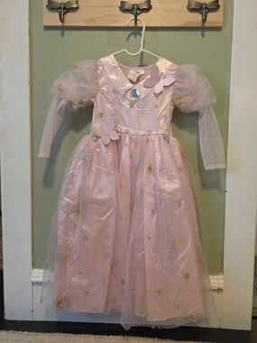 Glinda Wizard Of Oz Girls Princess Costume Dress with Jewel Accent